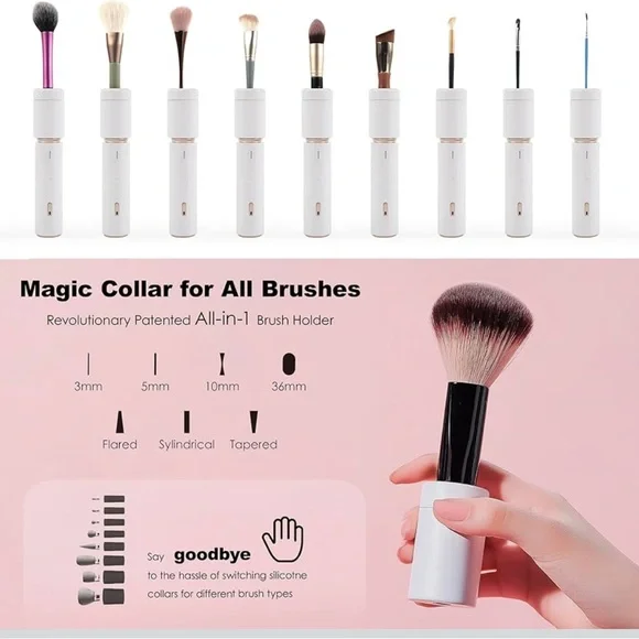 APRILOUS Electric Makeup Brush Cleaner Rechargeable Portable - Picture 3 of 5